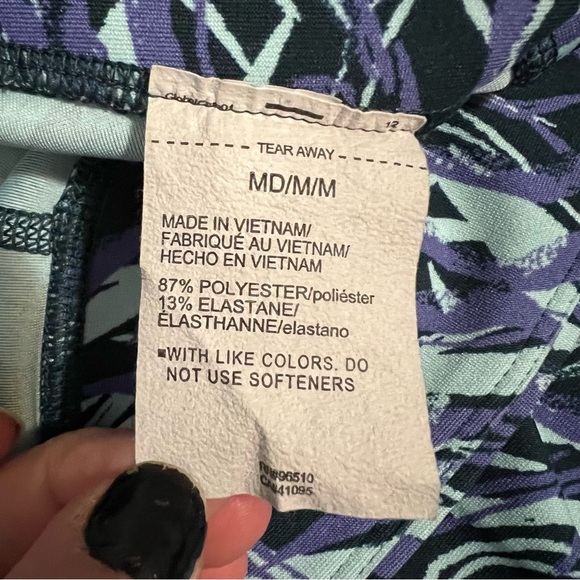 Under Armour Blue and Purple Compression Leggings - Picture 4 of 4